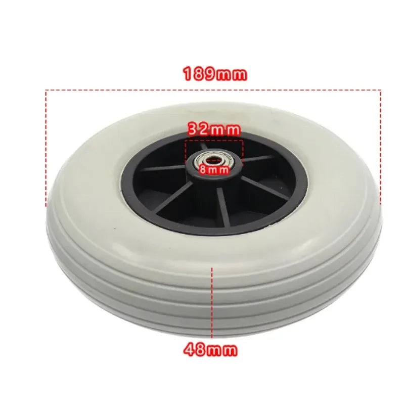 8 Zoll PU Vollradreifen für Rollstuhl Universal Vorderrad
