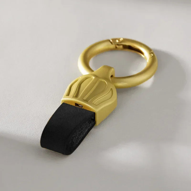 Leder Schlüsselbund Multicolor mit Metallring für Männer und Frauen