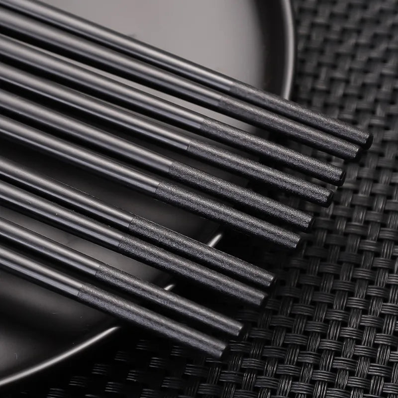 20 Stück wiederverwendbare rutschfeste Fiberglas Essstäbchen für Sushi