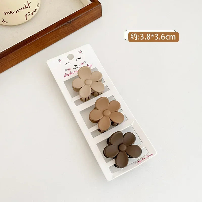 3er Set Matte Haarklammern Geometrisch für Frauen und Mädchen