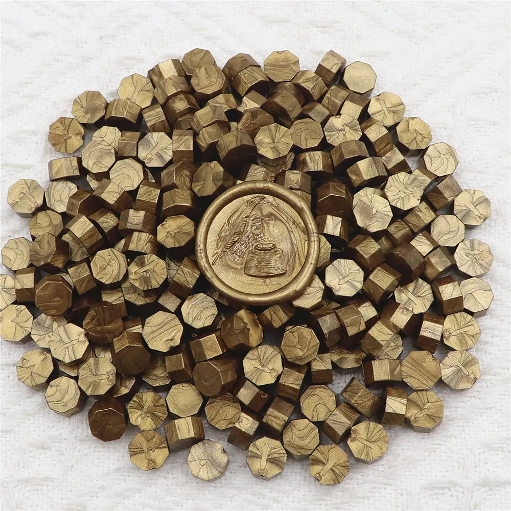 Vielseitige achteckige Siegelwachsperlen für handgemachte Dekorationen