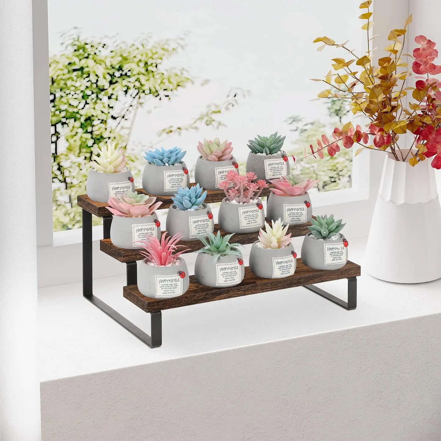 Premium Holz Display Rack für Gewürzlagerung-Yabubest - Home & More