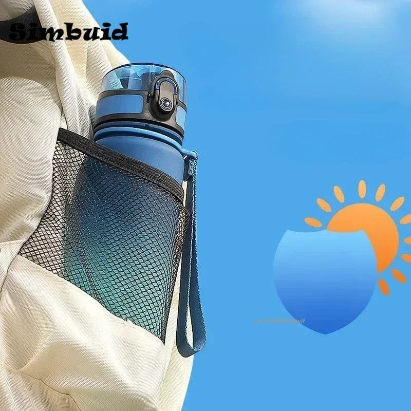 Sport Wasserflasche 500ml 650ml 1000ml Auslaufsicher Bunte Plastik Trinkflaschen