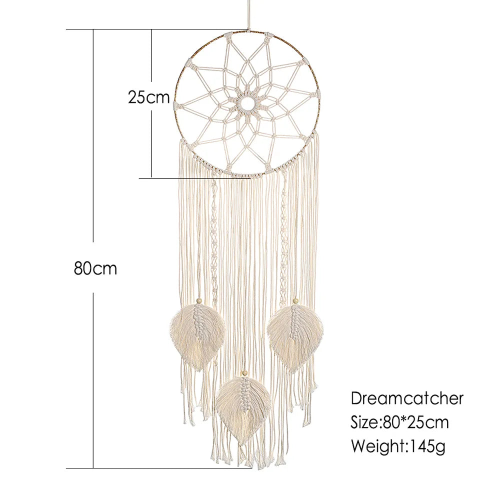 Baum des Lebens Traumfaenger Makramee Boho Wandbehang fuer Zuhaus