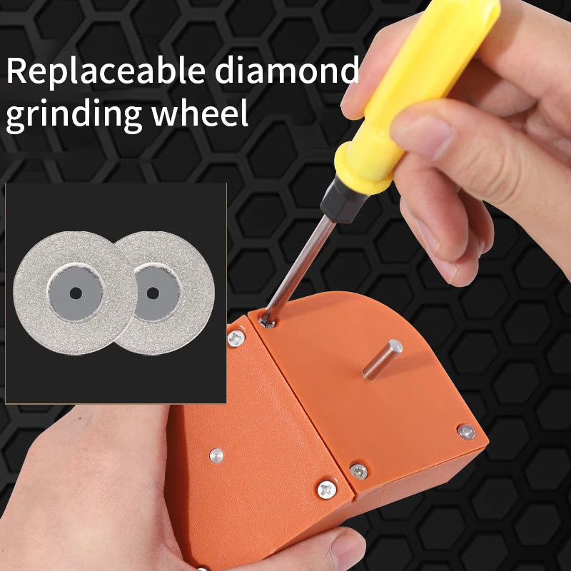Professioneller elektrischer Mehrzweck Bohrer Schleifschärfer mit doppelseitiger Polierfunktion