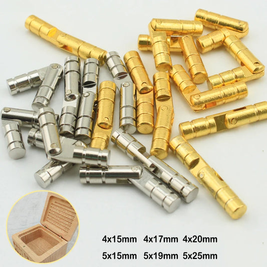 10x Kupfer Zylinder Scharniere verdeckt unsichtbar für Schmuck Möbel