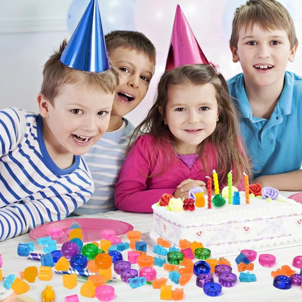 6er Set Wiederverwendbare Silikon Süßigkeitenformen mit 2 Pipetten