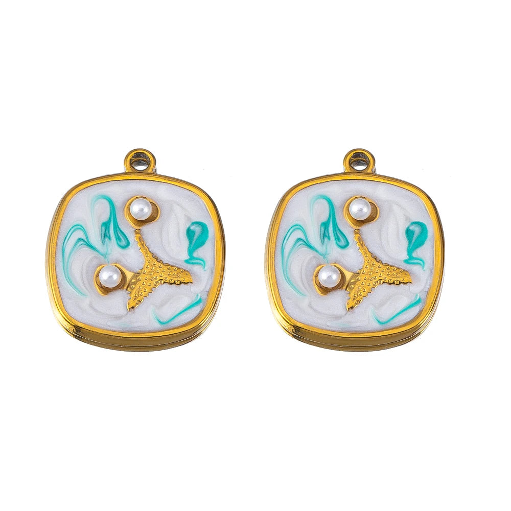 DIY Edelstahl Anhänger im Ozean Stil für individuellen Schmuck