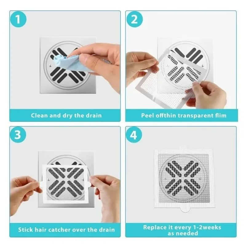 Einweg Haarfänger Abflussfilter für Badewanne Dusche Waschbecken