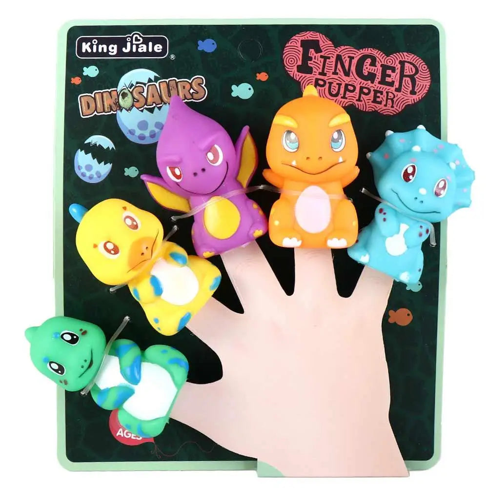 Fingerpuppen Puppenspielzeug Dinosaurier Tierkopf Handschuhe Spielzeug