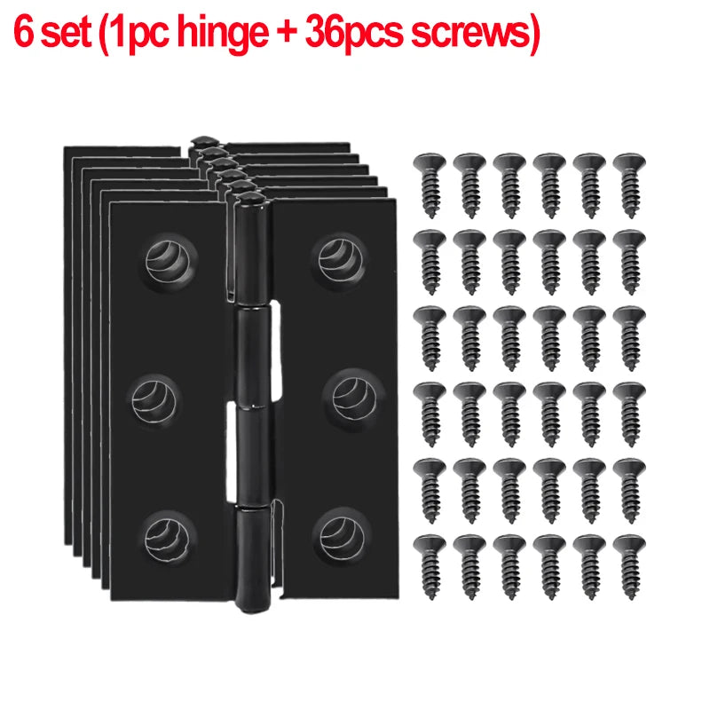Schwarze Edelstahl Möbelscharniere – Robust - Vielseitig für Holz