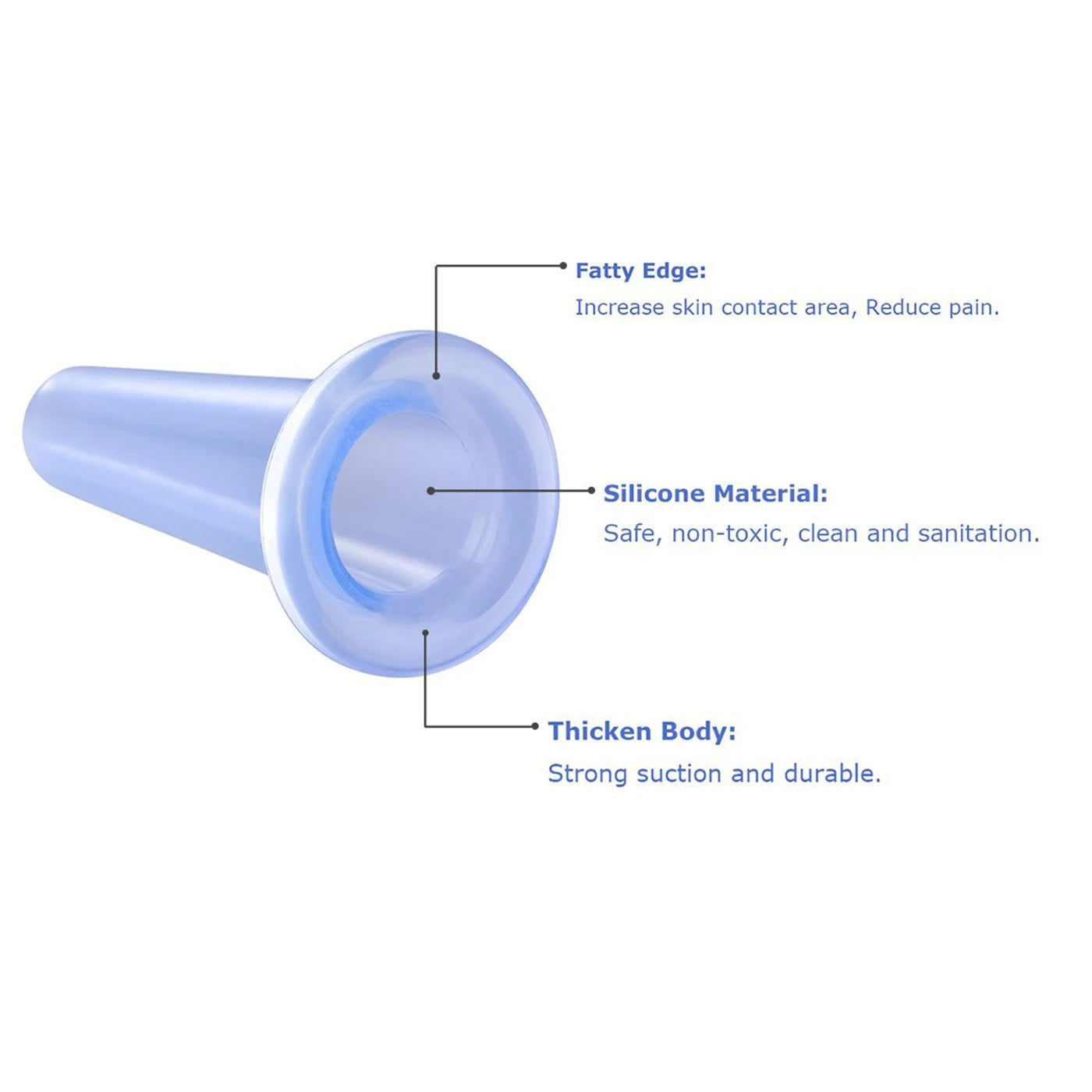 Silikon Vakuum Saugnapf Set für effektive Massage und Pflege