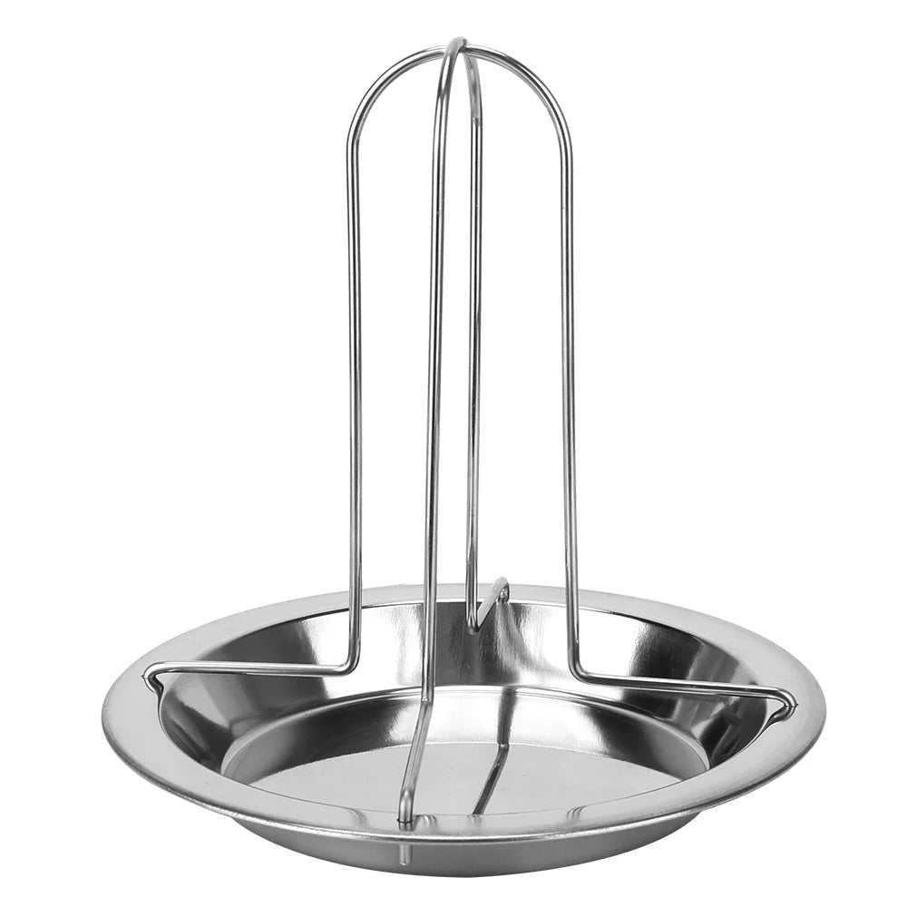 Saftig - Fettarm: Edelstahl Brathähnchen Rack für Grill und Ofen, 16 cm
