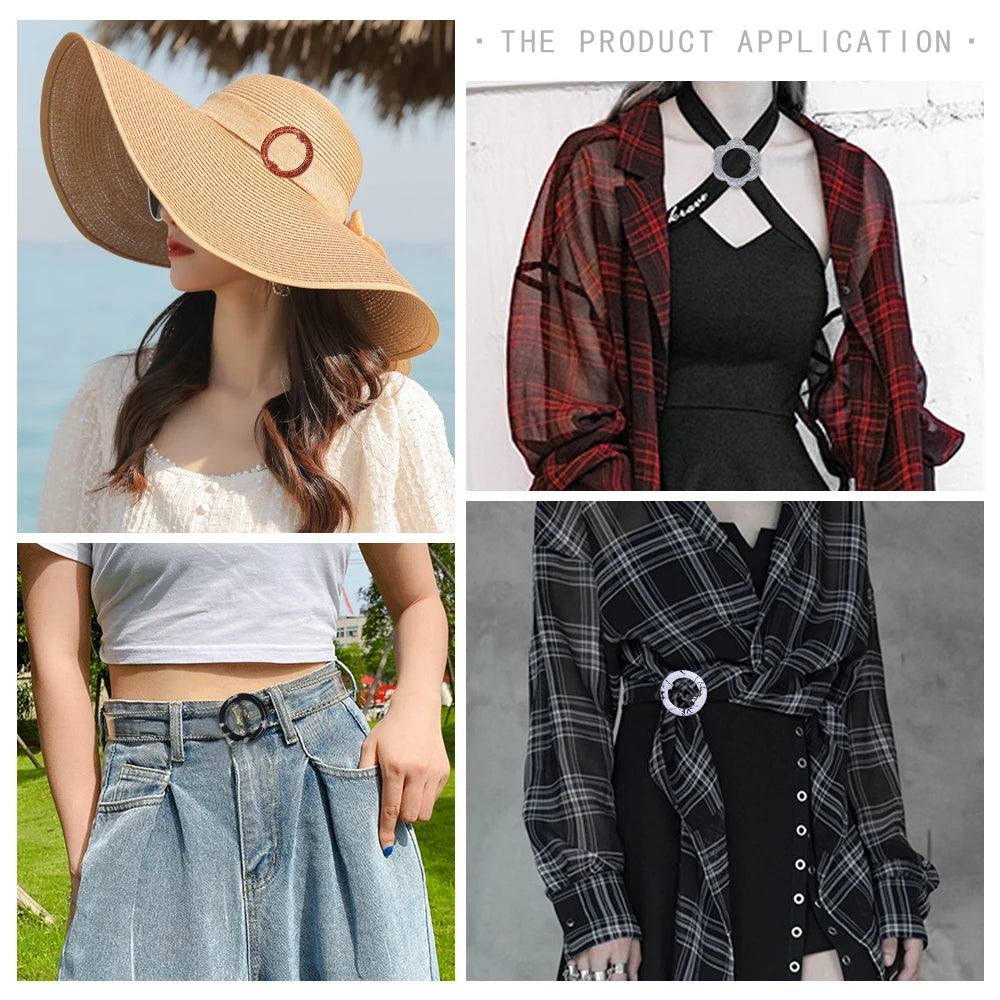 Modische T-Shirt Clips 2,5/3 cm in gemischten Farben aus Harz