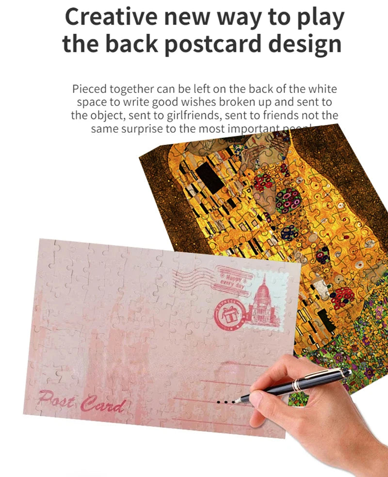 150 Teiliges Mini Reagenzglas Puzzle Der Kuss Gustav Klimt Lernspiel-Yabubest - Home & More