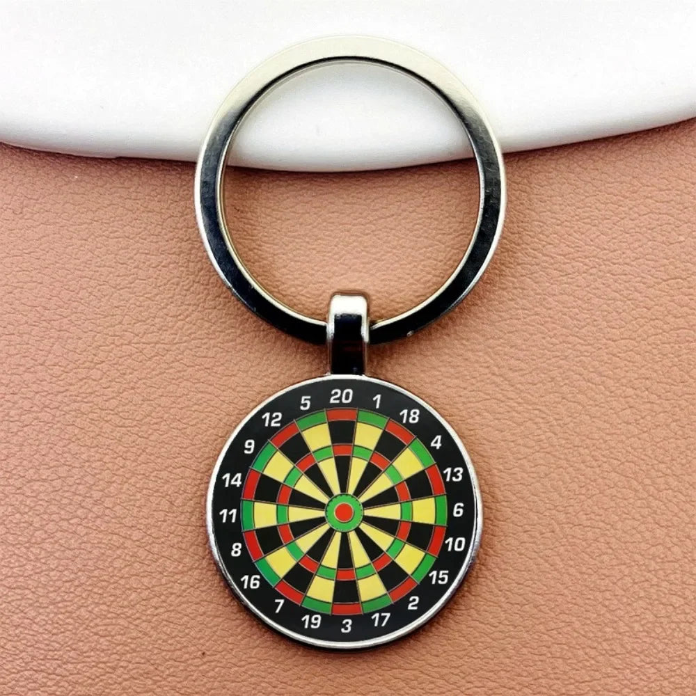 Dart Ziel Schlüsselanhänger Retro Stil Metall Anhänger Unisex Geschenkidee