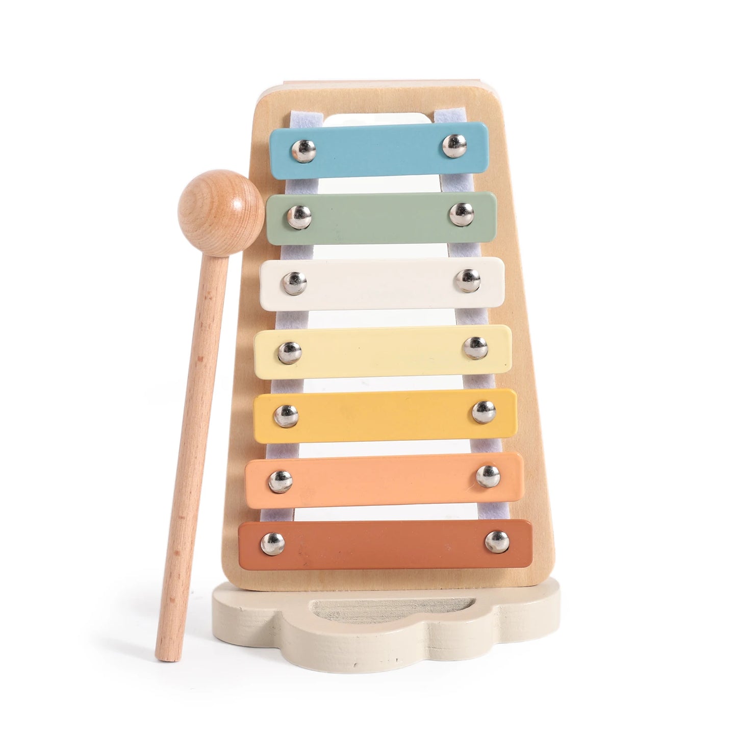 Pädagogisches Holz Musikinstrument Set für Babys - Kleinkinder | Xylophon Trommel