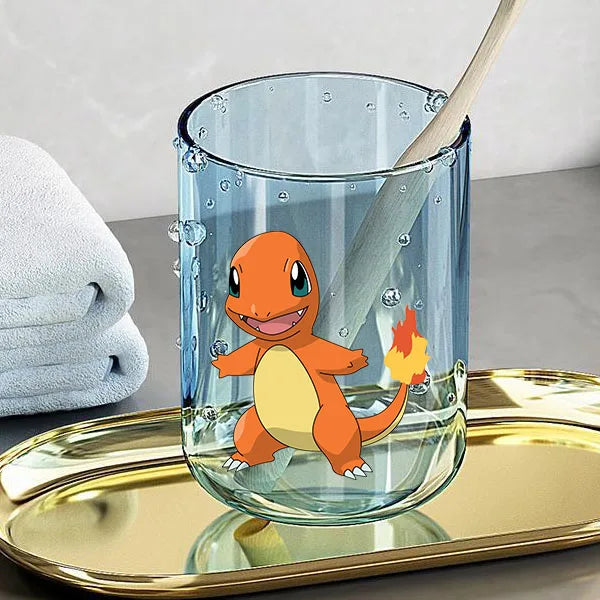 Niedlicher 290 ml Zahnputzbecher mit Anime-Katzen-Design für Kinder