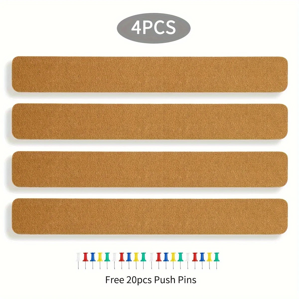 Selbstklebende lange Korkstreifen für Pinnwand und Nachrichtentafel