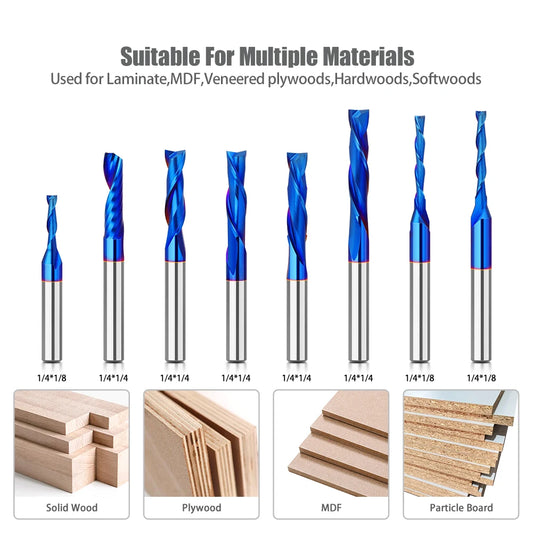 Gerader Schaftfräser aus legiertem Wolframkarbid für Holzbearbeitung