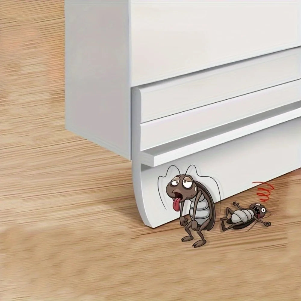 PVC Türbodendichtungsstreifen 90x3,6 cm selbstklebend schalldicht Lückenstopper