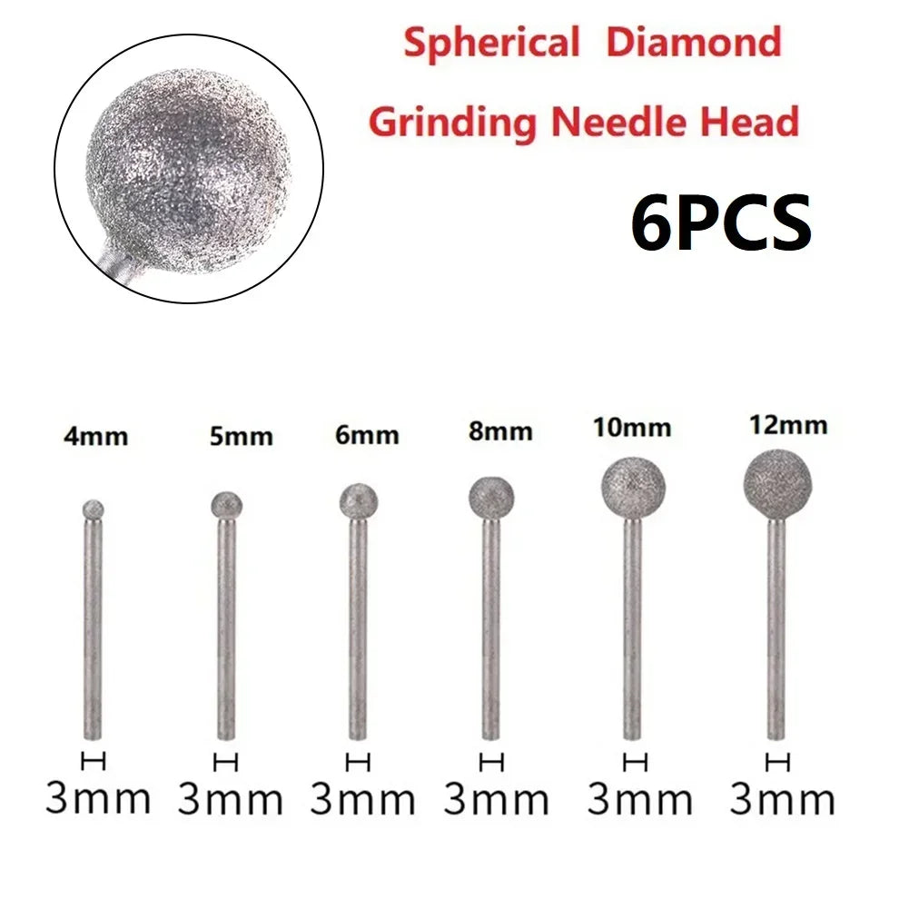 Diamant Schleifscheiben Set mit 6 Teilen für präzises Gravieren und Bohren