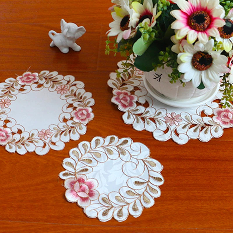Retro Rose Blume Tischset/Untersetzer - Elegantes Esstisch & Küchen Dekor