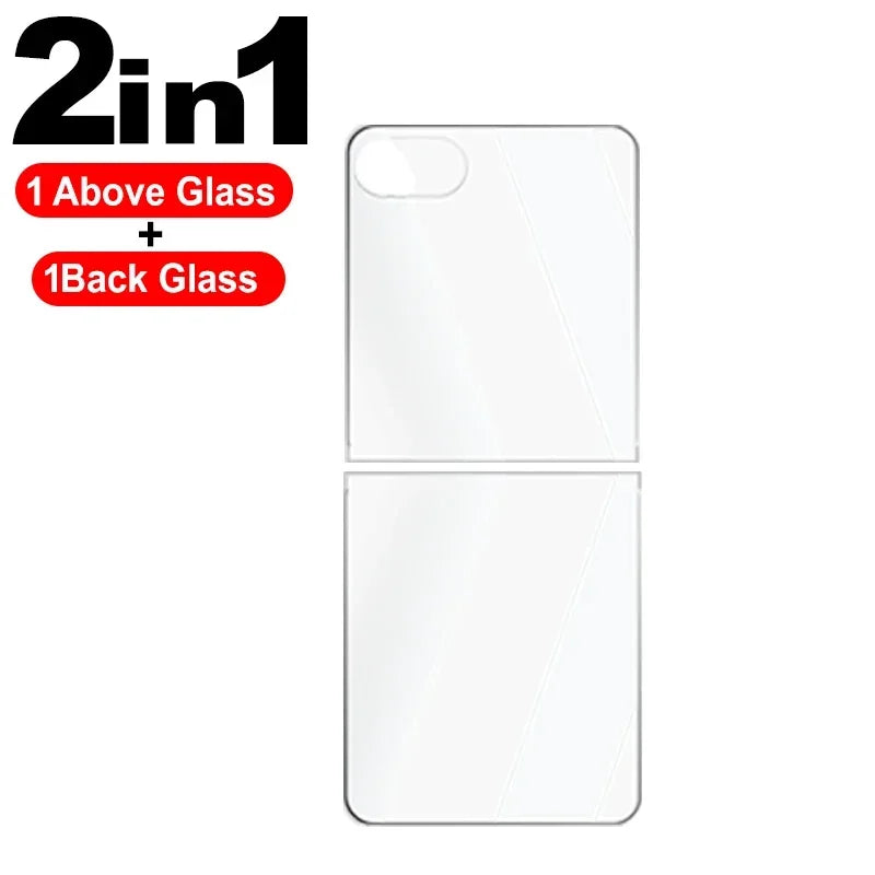 Dünner klarer Front-Displayschutz aus gehärtetem Glas für Galaxy Z Flip 7