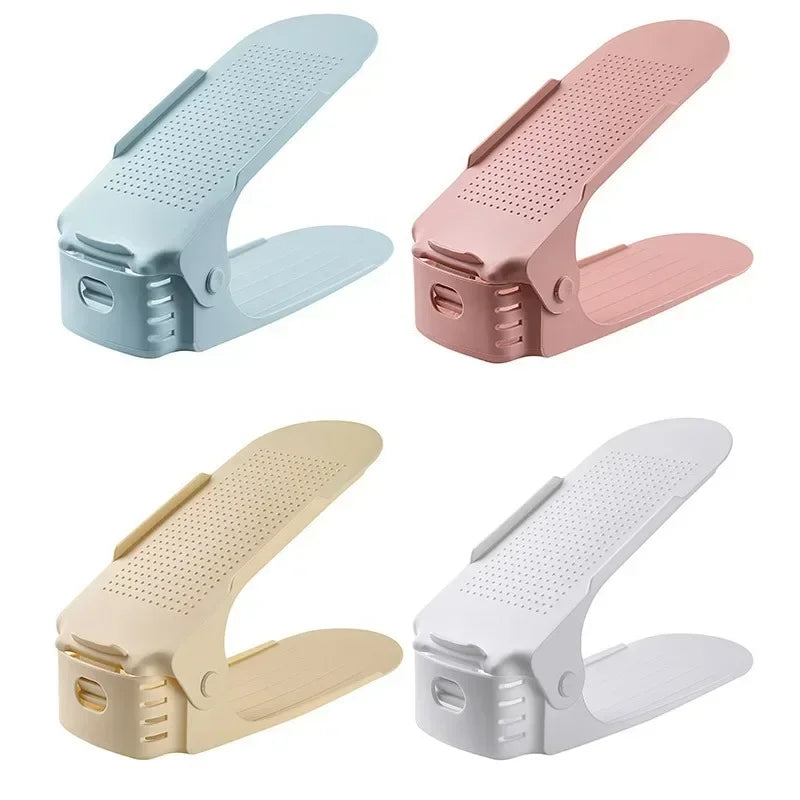 Platzsparender Schuh Organizer mit verstellbaren Staplern für Ihren Schrank