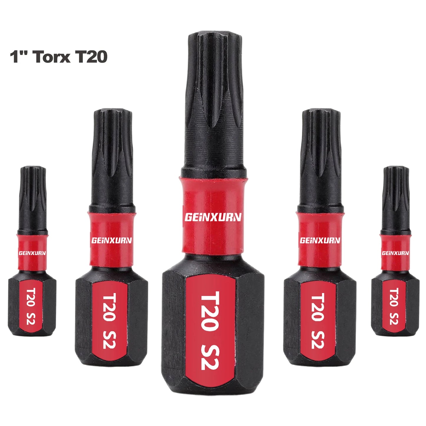 Impact Torx T20 Schraubendreher-Bit 1 Zoll magnetisch S2 Stahl Set