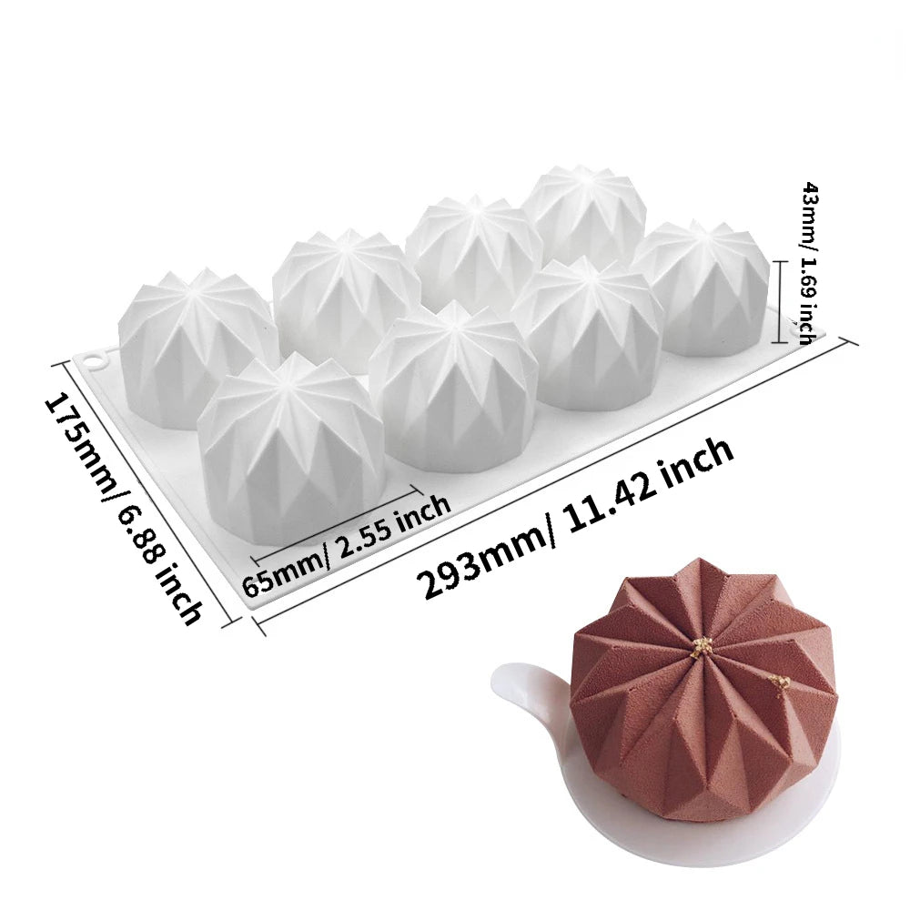 Silikon Backform für Muffins und Donuts mit Diamant Muster