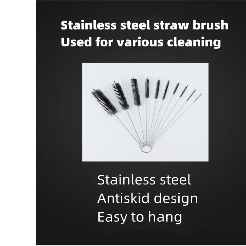 10 teiliges Edelstahl und Nylon Pinselset zur Reinigung von Babyflaschen und Haushalt-Yabubest - Home & More