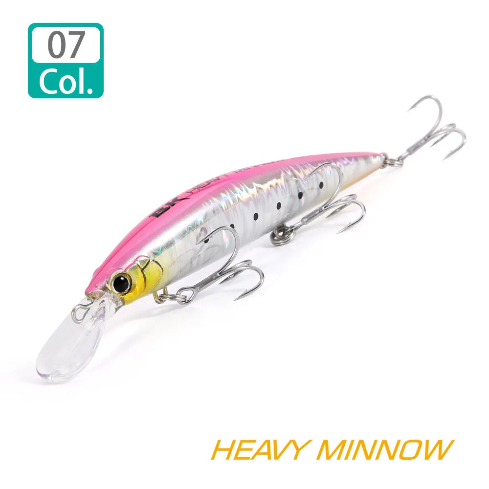 Schwerer sinkender Minnow Angelköder 110S 37g 90S 28g 70S 16g Salzwasser