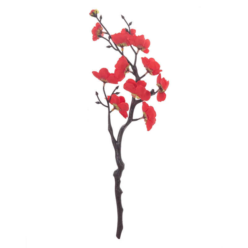 Kunstliche Blumen Fruehling Pflaumenbluete Pfirsichzweig Seidenblumen