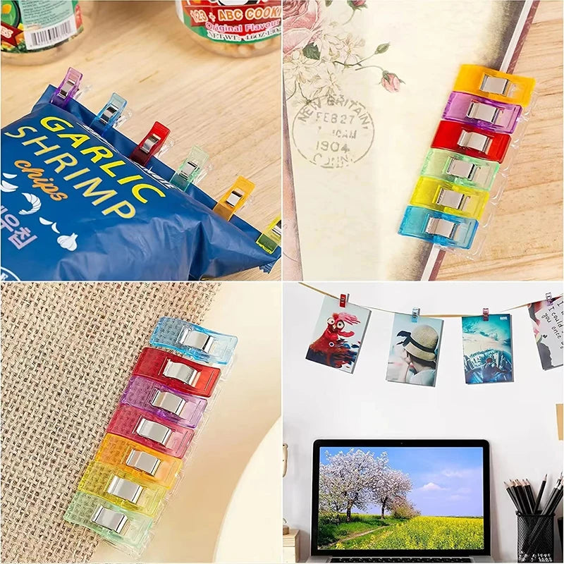 50 teiliges buntes Naehclips Set fuer vielseitige Anwendung