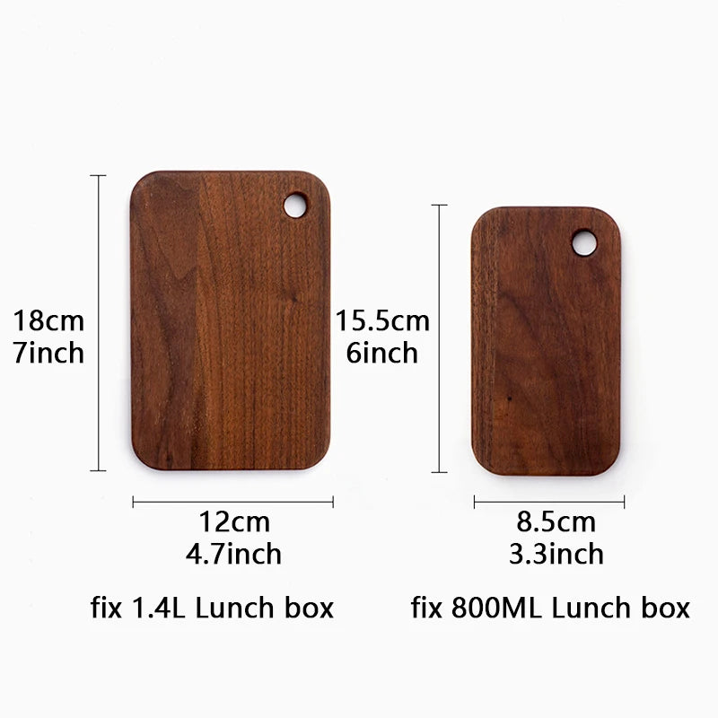 800ml 1,4l Doppelseitiges Walnuss Holz Schneidebrett Tragbar Outdoor