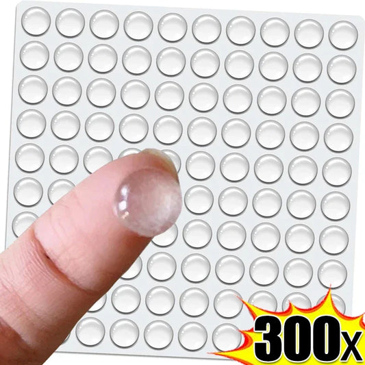 100/300x Selbstklebende Silikon Puffer Transparent/Farbig Möbel Türstopper