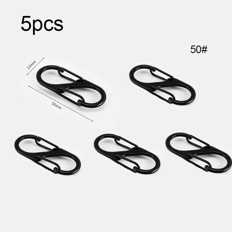 5 Oder 10 Taktische S Typ Karabiner Aluminium Schlüsselbund Camping