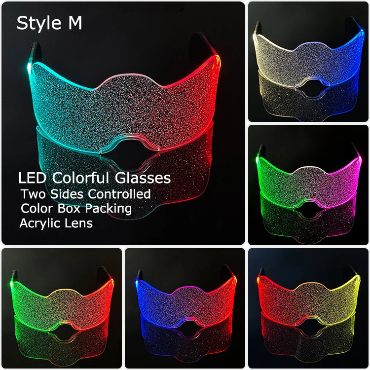 Leuchtende LED Brille mit Farbwechsel für unvergessliche Partys