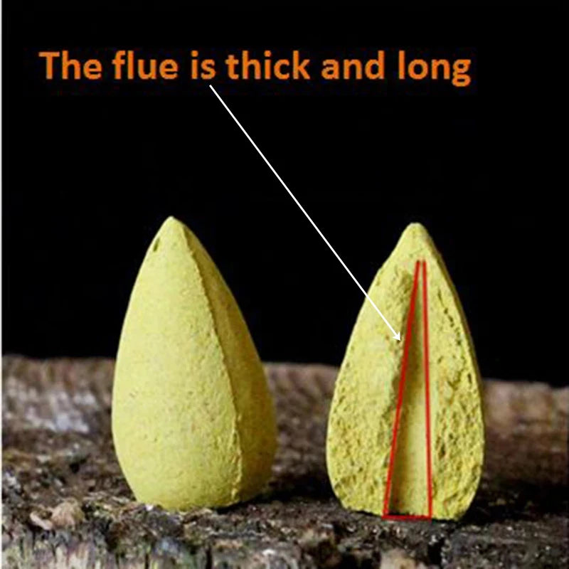 Natürlicher Reflux Räucherstäbchen Turm mit Sandelholz und Lavendelduft