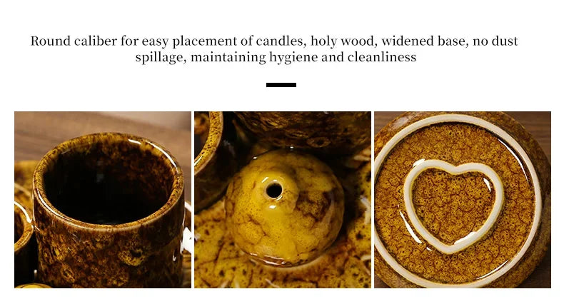 Multifunktionaler Keramik Räuchergefäßhalter 4 in 1