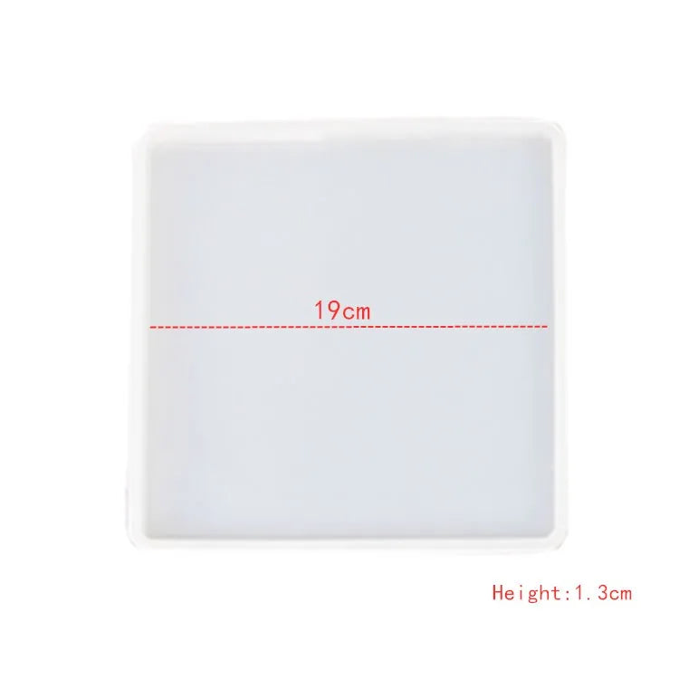 Große rechteckige Silikonform Teeteller Untersetzer Epoxidharz DIY Form