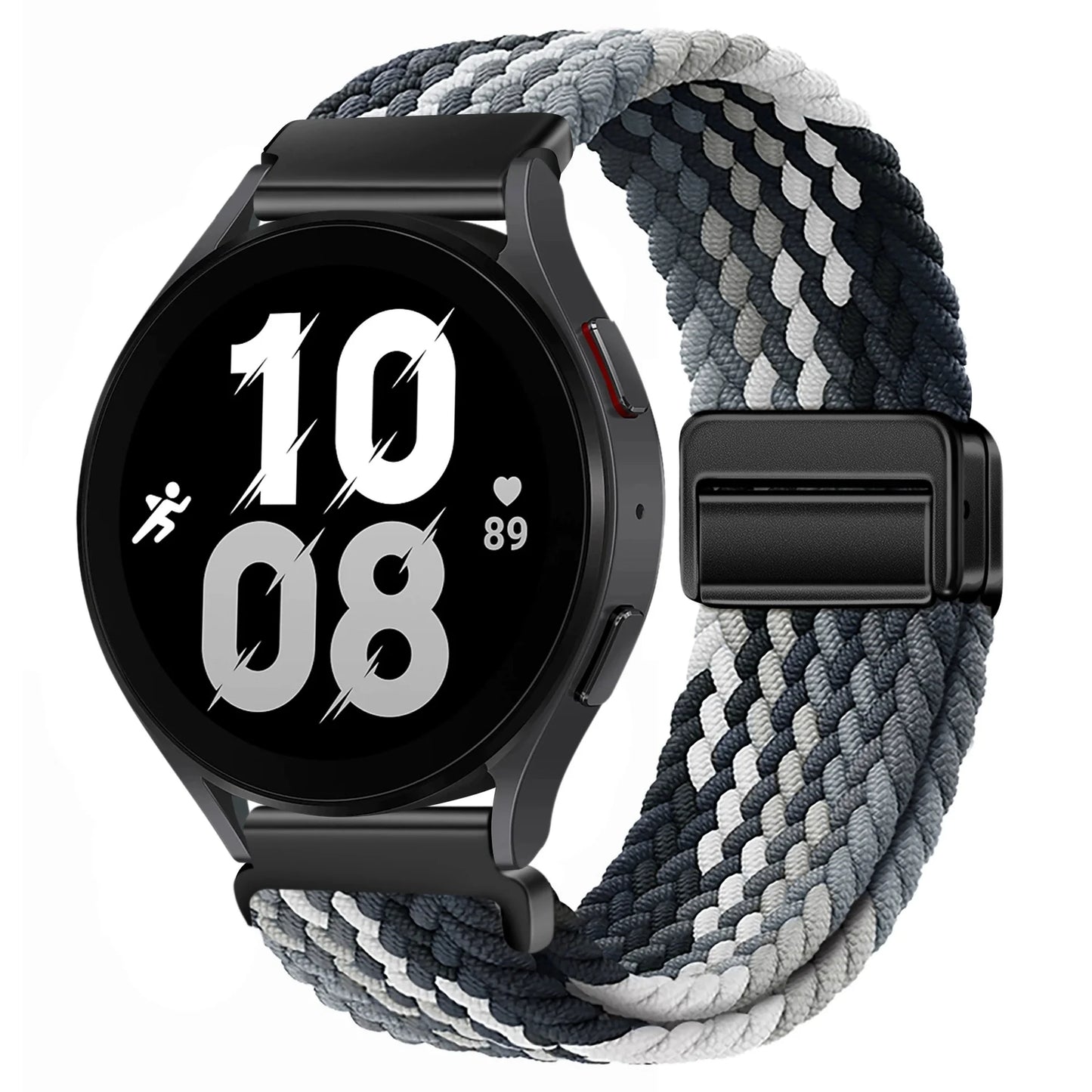 Magnetisches Nylonarmband 20/22mm für Smartwatches mit Schlaufenverschluss