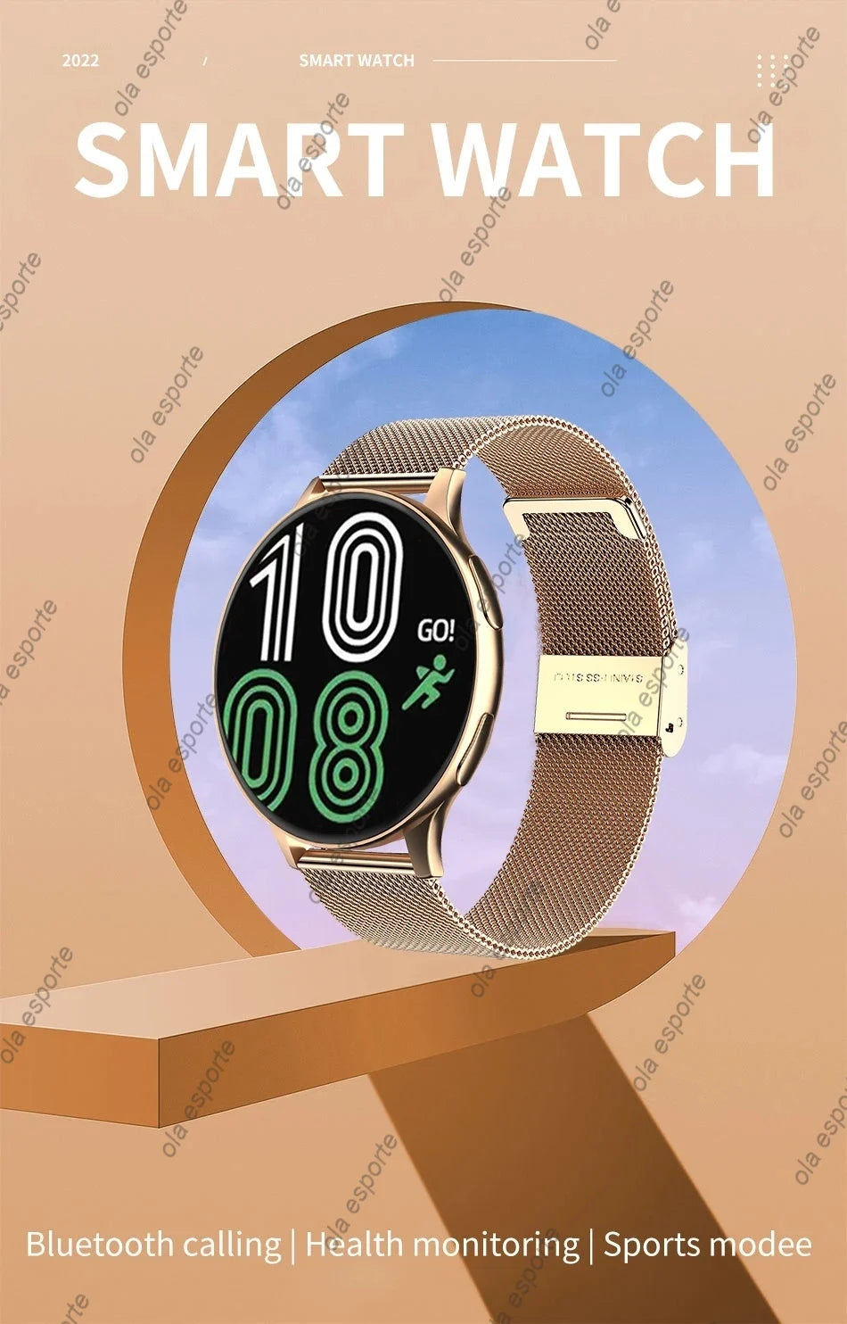 Bluetooth Smartwatch 1 39 Zoll mit Herzfrequenzmonitor und Sportfunktionen