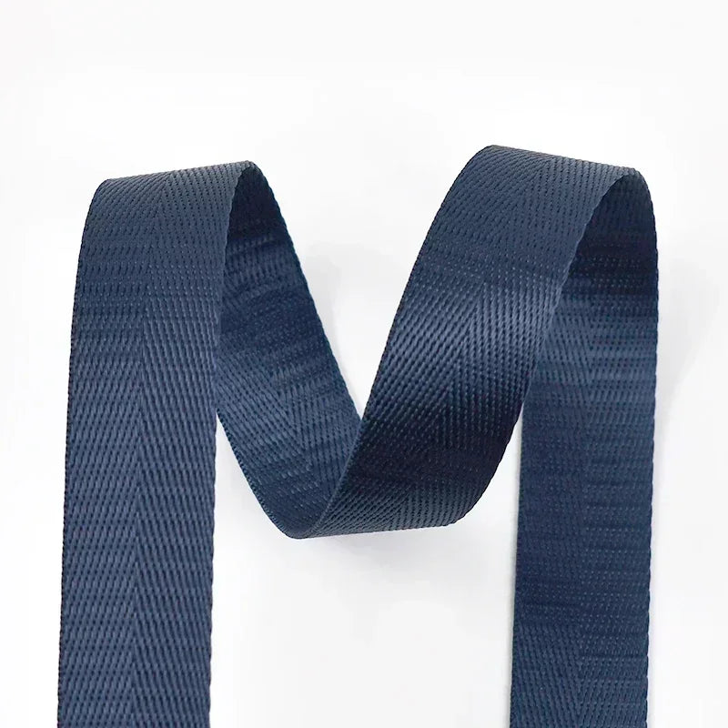 10m Nylon Gurtband 25mm Schwarz für Rucksack, Tasche, Gürtel, DIY Nähen