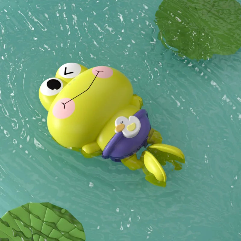 Uhrwerk Frosch Badespielzeug für Kinder – Schwimmspaß im Wasser