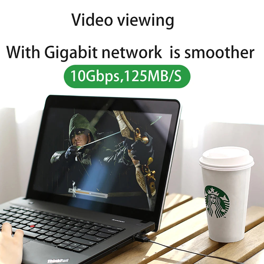 Flaches Cat6 Ethernet LAN Kabel 1000 Mbit/s RJ45 für PC und Konsole