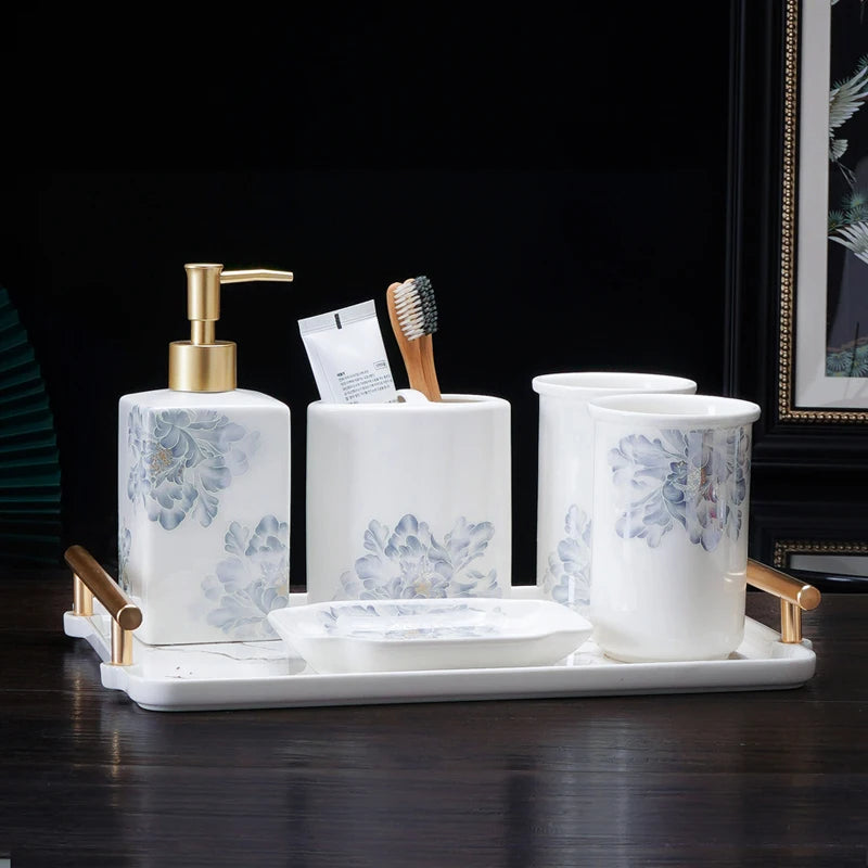 Keramik Seifenspender für Flüssigseife Badezimmer Accessoire