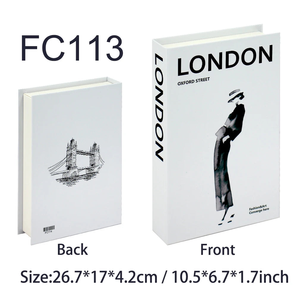 Luxus gefälschte Bücher Dekoration für Wohnzimmer Nordic Stil