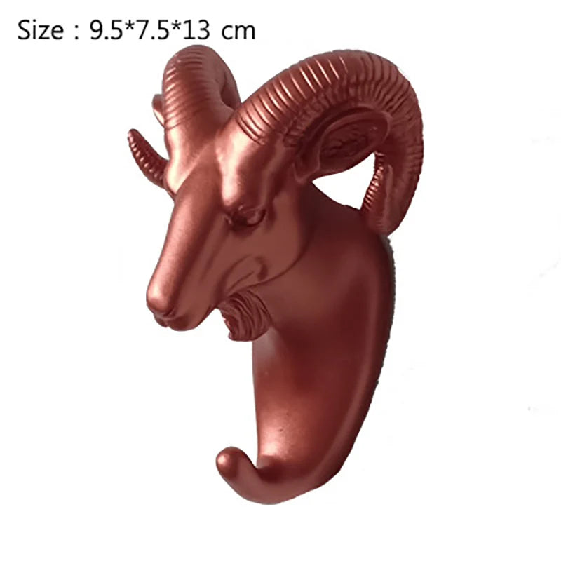 Tiermodell Wandhaken Vintage Design für Kleidung Hut Schlüssel Deko